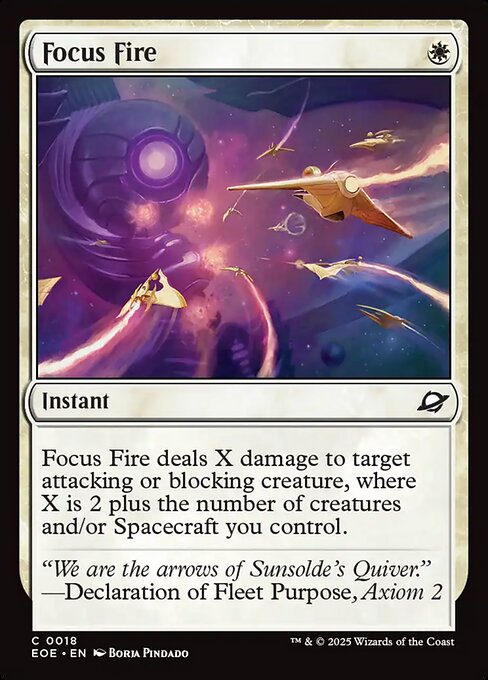 Focus Fire — EOE #18 normal Magic card