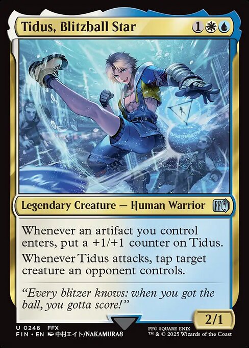 Tidus, Blitzball Star — FIN #246 normal Magic card