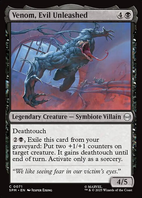 Venom, Evil Unleashed — SPM #71 normal Magic card