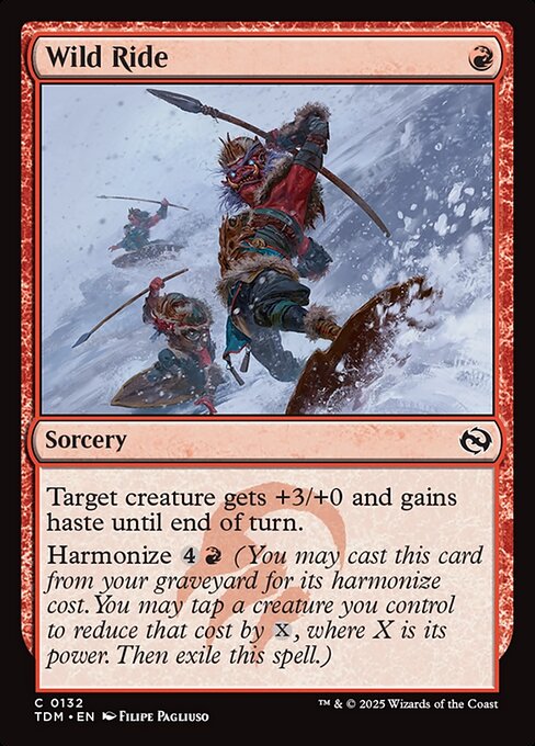 Wild Ride — TDM #132 normal Magic card