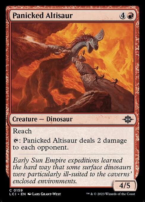 Panicked Altisaur — LCI #159 normal Magic card