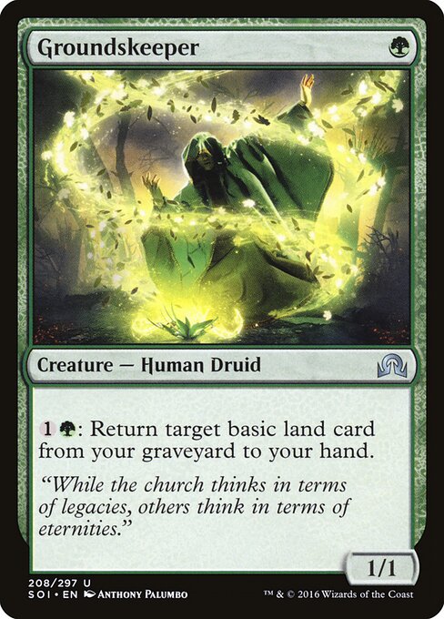 Groundskeeper — SOI #208 normal Magic card