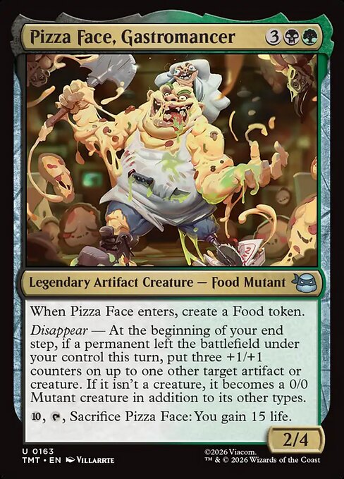 Pizza Face, Gastromancer — TMT #163 normal Magic card