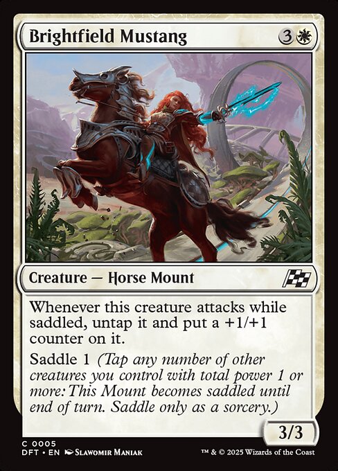 Brightfield Mustang — DFT #5 normal Magic card