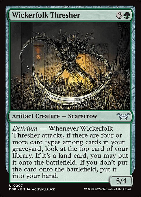 Wickerfolk Thresher — DSK #207 normal Magic card