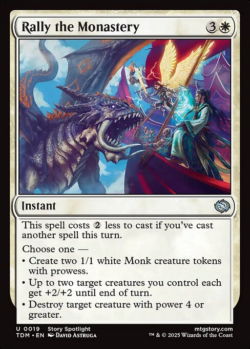 Rally the Monastery — TDM #19 normal Magic card