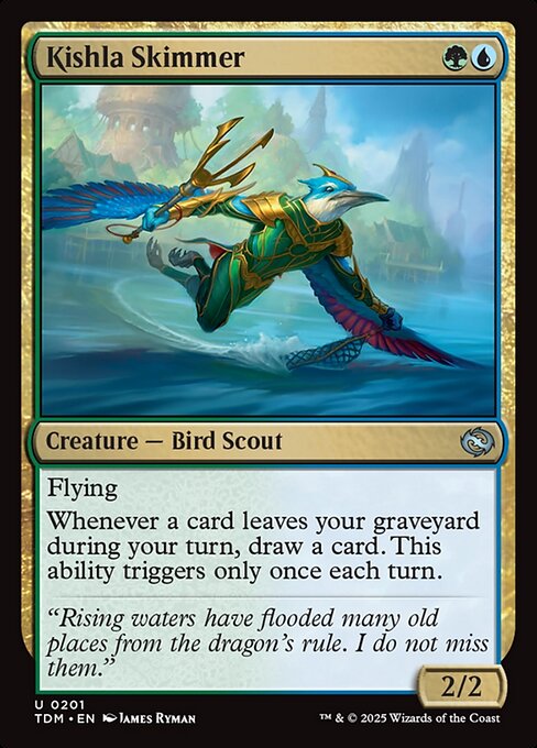 Kishla Skimmer — TDM #201 normal Magic card