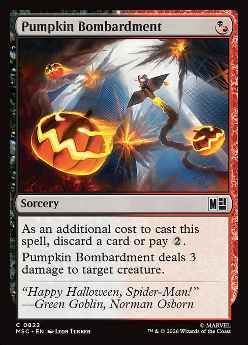 Pumpkin Bombardment — MSC #822 normal Magic card