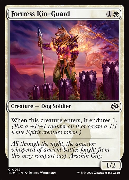 Fortress Kin-Guard — TDM #12 normal Magic card