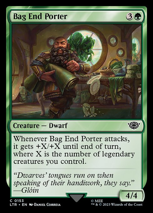 Bag End Porter — LTR #153 normal Magic card
