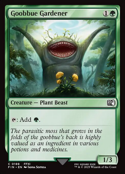 Goobbue Gardener — FIN #188 normal Magic card