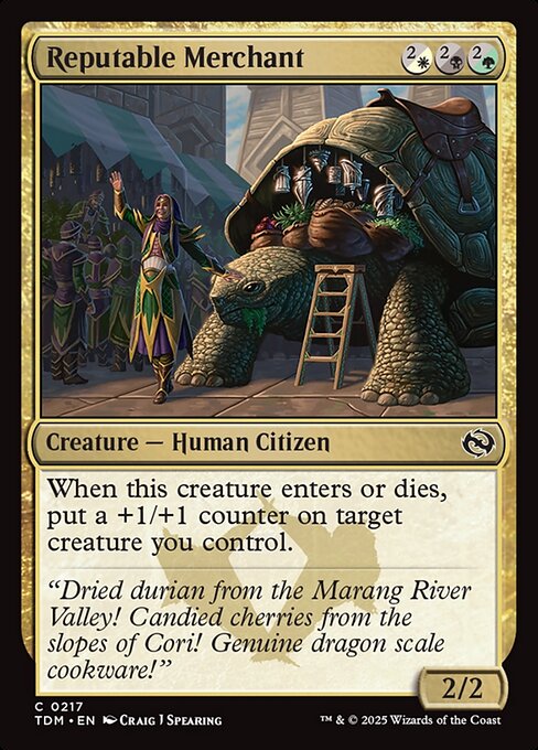Reputable Merchant — TDM #217 normal Magic card