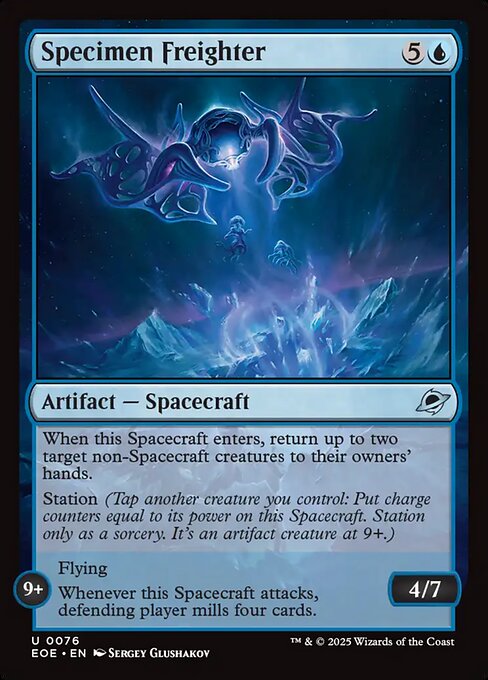 Specimen Freighter — EOE #76 normal Magic card