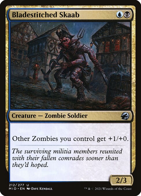 Bladestitched Skaab — MID #212 normal Magic card