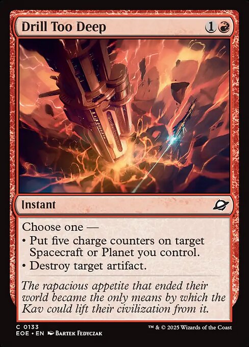 Drill Too Deep — EOE #133 normal Magic card
