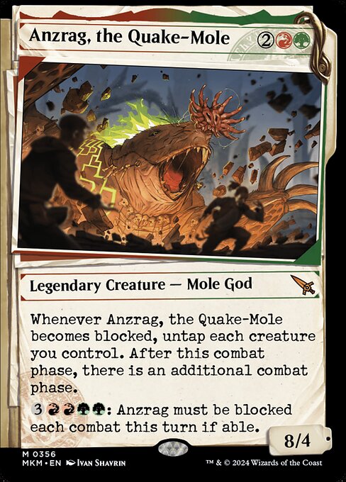 Anzrag, the Quake-Mole — MKM #356 normal Magic card