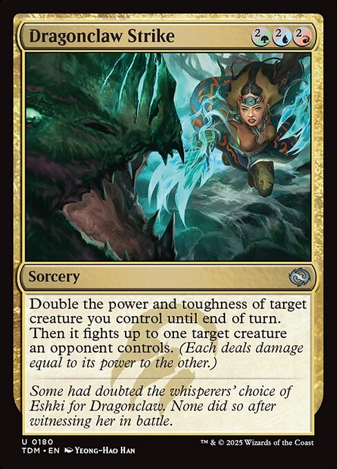 Dragonclaw Strike — TDM #180 normal Magic card
