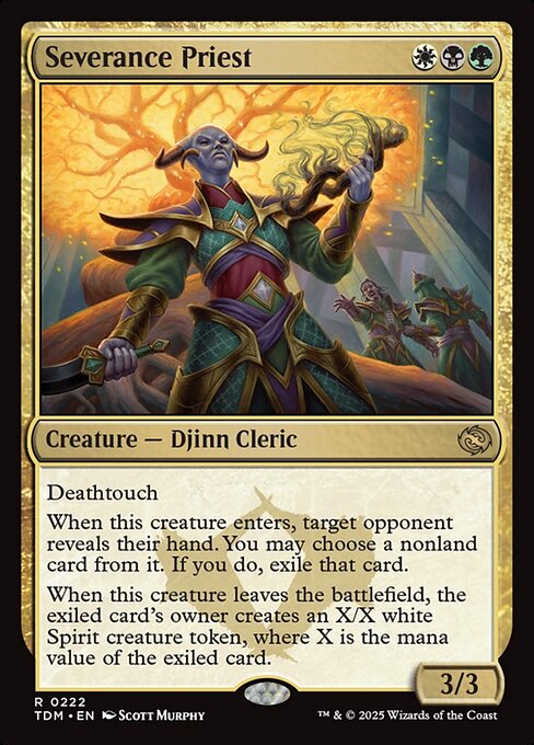 Severance Priest — TDM #222 normal Magic card