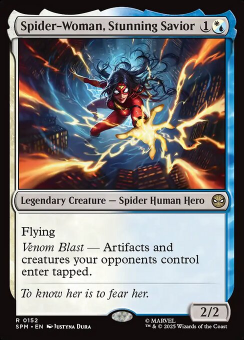 Spider-Woman, Stunning Savior — SPM #152 normal Magic card