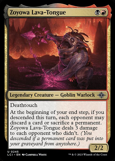 Zoyowa Lava-Tongue — LCI #245 normal Magic card