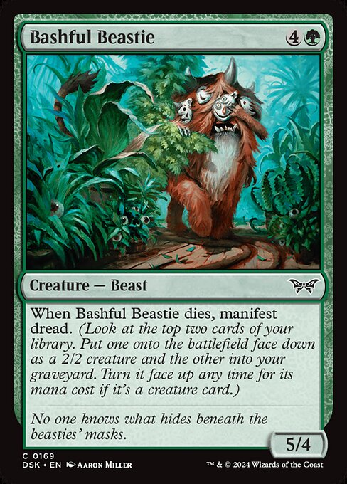 Bashful Beastie — DSK #169 normal Magic card