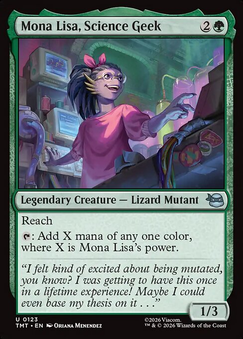 Mona Lisa, Science Geek — TMT #123 normal Magic card