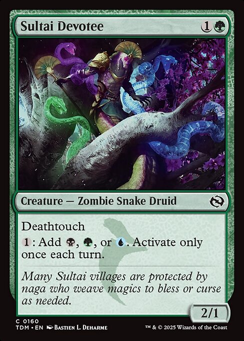 Sultai Devotee — TDM #160 normal Magic card