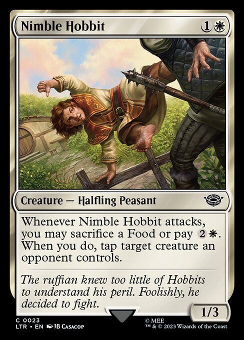 Nimble Hobbit — LTR #23 normal Magic card