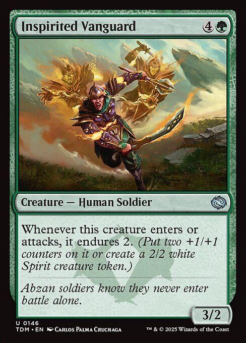 Inspirited Vanguard — TDM #146 normal Magic card