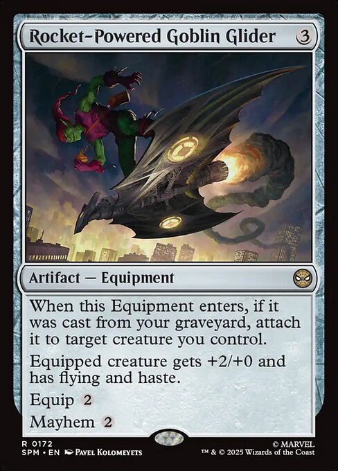 Rocket-Powered Goblin Glider — SPM #172 normal Magic card