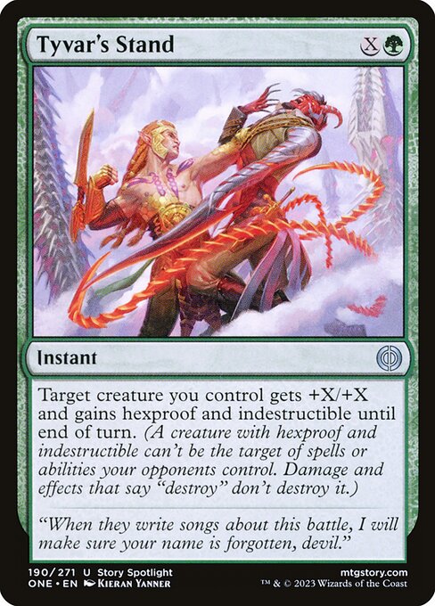 Tyvar's Stand — ONE #190 normal Magic card
