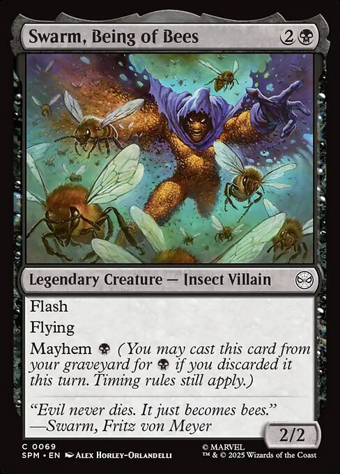 Swarm, Being of Bees — SPM #69 normal Magic card