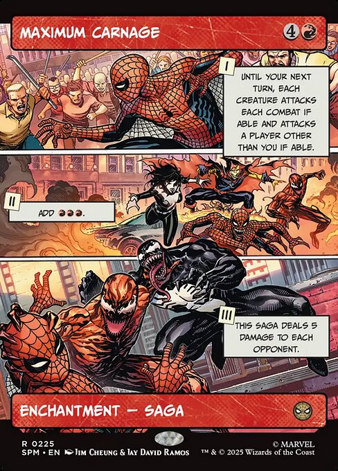 Maximum Carnage — SPM #225 normal Magic card