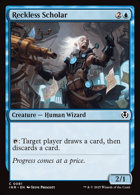 Reckless Scholar — INR #81 normal Magic card