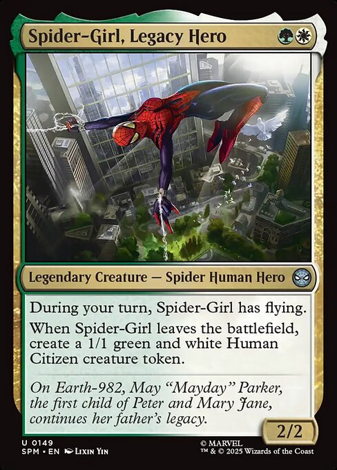 Spider-Girl, Legacy Hero — SPM #149 normal Magic card