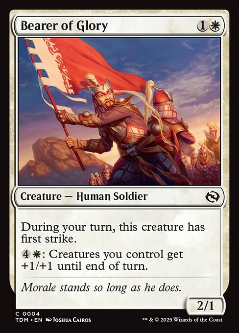 Bearer of Glory — TDM #4 normal Magic card