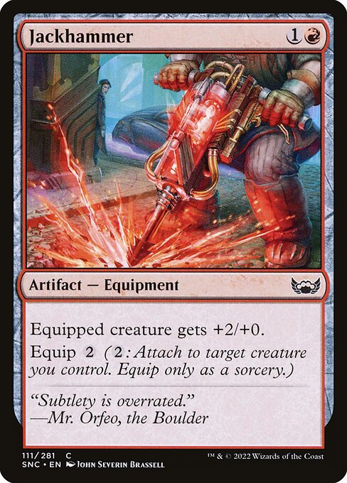 Jackhammer — SNC #111 normal Magic card