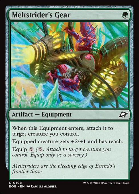 Meltstrider's Gear — EOE #198 normal Magic card