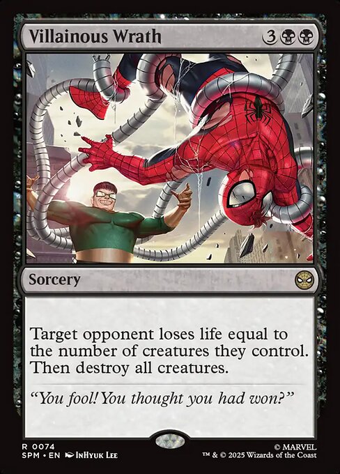Villainous Wrath — SPM #74 normal Magic card