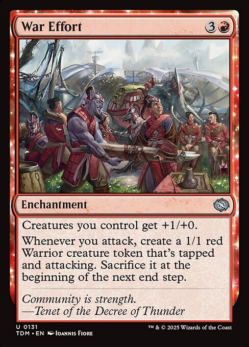 War Effort — TDM #131 normal Magic card