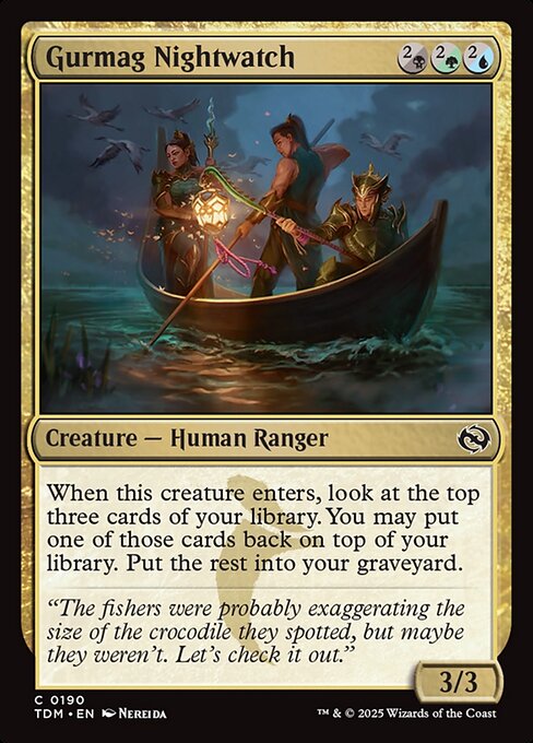 Gurmag Nightwatch — TDM #190 normal Magic card