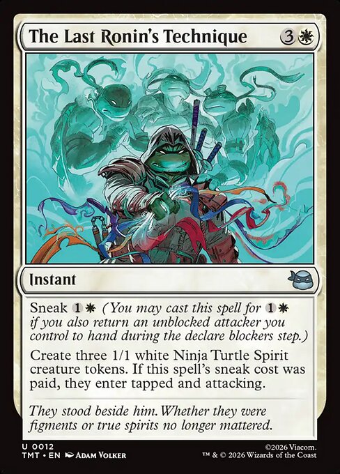 The Last Ronin's Technique — TMT #12 normal Magic card