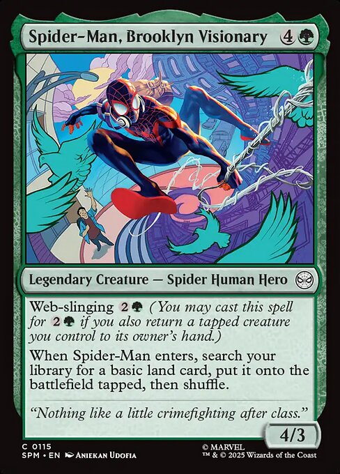 Spider-Man, Brooklyn Visionary — SPM #115 normal Magic card