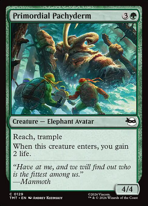 Primordial Pachyderm — TMT #129 normal Magic card