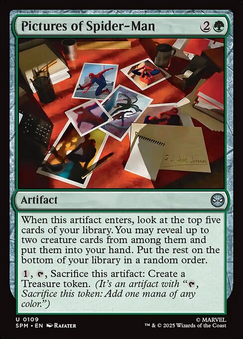Pictures of Spider-Man — SPM #109 normal Magic card