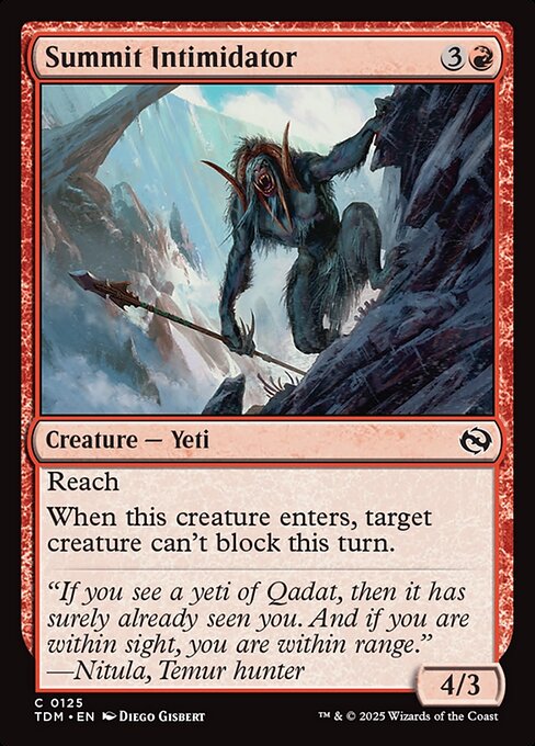 Summit Intimidator — TDM #125 normal Magic card