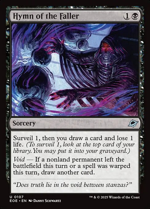 Hymn of the Faller — EOE #107 normal Magic card
