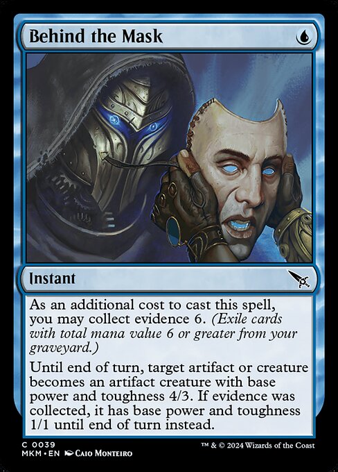 Behind the Mask — MKM #39 normal Magic card