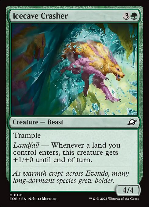 Icecave Crasher — EOE #191 normal Magic card
