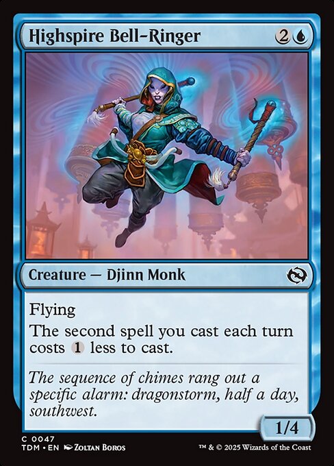 Highspire Bell-Ringer — TDM #47 normal Magic card
